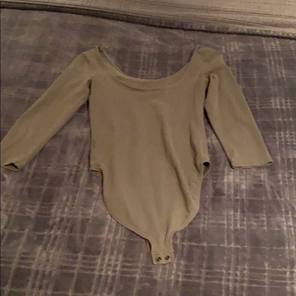 Express bodysuit olive green